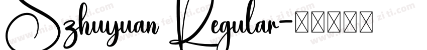 Szhuyuan Regular字体转换